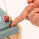 Jucarii, Copii si Bebe - Jucarii si jocuri - Jucarii & jocuri educative - Jucarii interactive - Centru din lemn educativ Montessori, Cub activitati bebelusi 5 in 1, delfin, 1 an+ - Infinity.ro