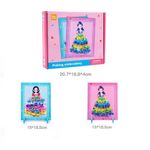 Jucarii, Copii si Bebe - Jucarii si jocuri - Jucarii & jocuri educative - Jucarii interactive - Joc Creativ si educativ pentru copii, Broderie pe Fusta Printesei brunete, 5 ani+, Edujucarii - Infinity.ro