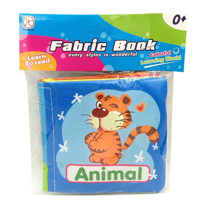 Jucarii, Copii si Bebe - Jucarii si jocuri - Jucarii bebelusi - Jucarii interactive bebelusi - Carte senzoriala fosnitoare pentru bebelusi, cu animalute colorate, Animal, 4 pagini, 8 fete, 10 cm  x 2,5 cm  x 9 cm - Infinity.ro