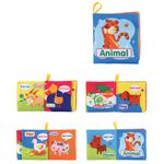 Jucarii, Copii si Bebe - Jucarii si jocuri - Jucarii bebelusi - Jucarii interactive bebelusi - Carte senzoriala fosnitoare pentru bebelusi, cu animalute colorate, Animal, 4 pagini, 8 fete, 10 cm  x 2,5 cm  x 9 cm - Infinity.ro