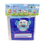 Carti si Birotica - Carti - Carti pentru copii - Carti pentru bebelusi - Carte senzoriala fosnitoare pentru bebelusi, cu animalute colorate, Crab, 4 pagini, 8 fete, 10 cm  x 2,5 cm  x 9 cm - Infinity.ro