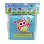 Carti si Birotica - Carti - Carti pentru copii - Carti pentru bebelusi - Carte senzoriala fosnitoare pentru bebelusi, cu animalute colorate, Bufnita, 4 pagini, 8 fete, 10 cm  x 2,5 cm  x 9 cm - Infinity.ro