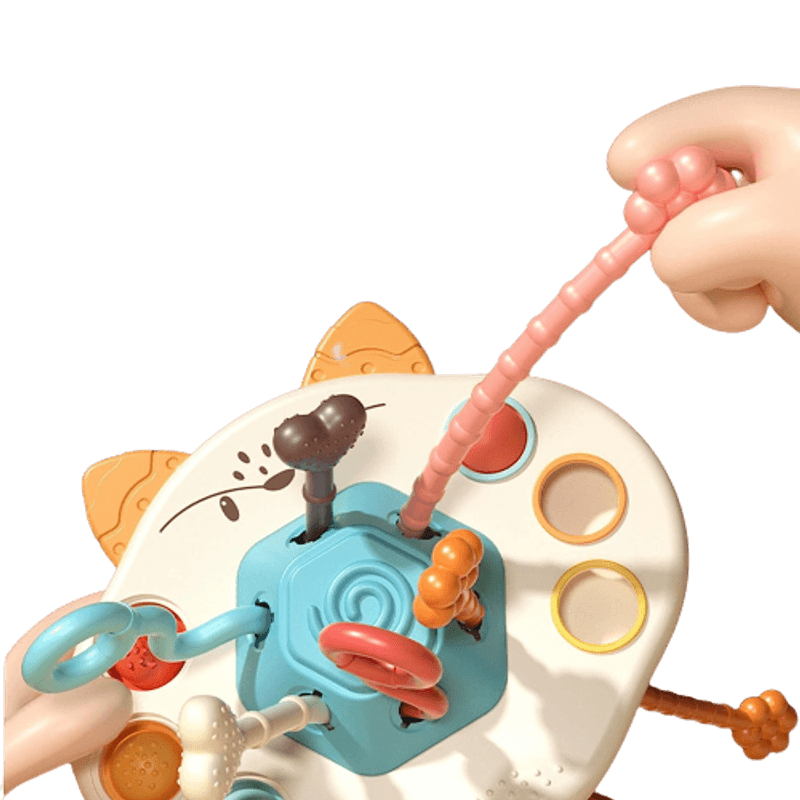 Jucarii, Copii si Bebe - Jucarii si jocuri - Jucarii bebelusi - Jucarii interactive bebelusi - Jucarie educationala de invatare timpurie pentru bebelusi, dezvoltare senzoriala, dentitie fara BPA, vulpita, Edujucarii - Infinity.ro