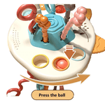 Jucarii, Copii si Bebe - Jucarii si jocuri - Jucarii bebelusi - Jucarii interactive bebelusi - Jucarie educationala de invatare timpurie pentru bebelusi, dezvoltare senzoriala, dentitie fara BPA, vulpita, Edujucarii - Infinity.ro