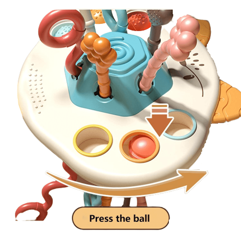 Jucarii, Copii si Bebe - Jucarii si jocuri - Jucarii bebelusi - Jucarii interactive bebelusi - Jucarie educationala de invatare timpurie pentru bebelusi, dezvoltare senzoriala, dentitie fara BPA, vulpita, Edujucarii - Infinity.ro