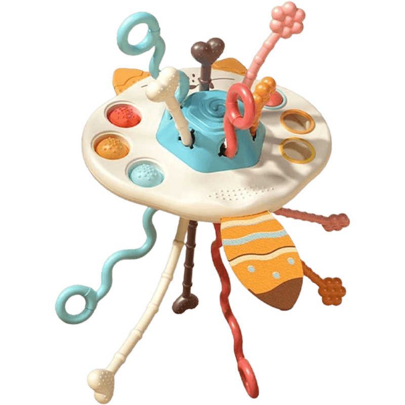 Jucarii, Copii si Bebe - Jucarii si jocuri - Jucarii bebelusi - Jucarii interactive bebelusi - Jucarie educationala de invatare timpurie pentru bebelusi, dezvoltare senzoriala, dentitie fara BPA, vulpita, Edujucarii - Infinity.ro