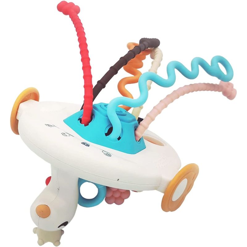 Jucarii, Copii si Bebe - Jucarii si jocuri - Jucarii bebelusi - Jucarii interactive bebelusi - Jucarie educationala de invatare timpurie pentru bebelusi, dezvoltare senzoriala, dentitie fara BPA, lebada, Edujucarii - Infinity.ro