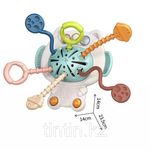 Jucarii, Copii si Bebe - Jucarii si jocuri - Jucarii bebelusi - Jucarii interactive bebelusi - Jucarie educationala de invatare timpurie pentru bebelusi, dezvoltare senzoriala, dentitie fara BPA, lebada, Edujucarii - Infinity.ro