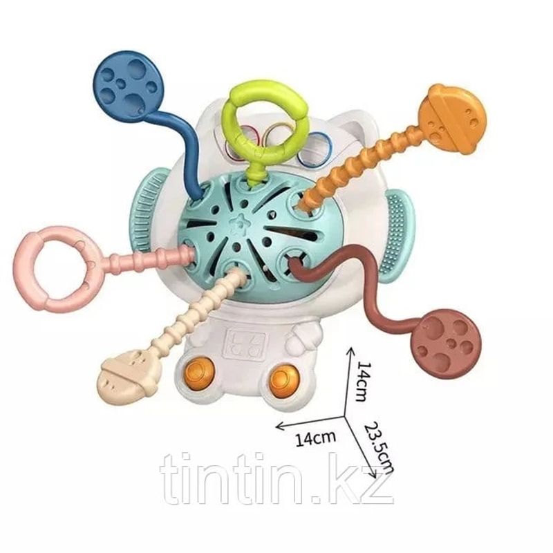 Jucarii, Copii si Bebe - Jucarii si jocuri - Jucarii bebelusi - Jucarii interactive bebelusi - Jucarie educationala de invatare timpurie pentru bebelusi, dezvoltare senzoriala, dentitie fara BPA, lebada, Edujucarii - Infinity.ro