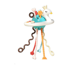 Jucarii, Copii si Bebe - Jucarii si jocuri - Jucarii bebelusi - Jucarii interactive bebelusi - Jucarie educationala de invatare timpurie pentru bebelusi, dezvoltare senzoriala, dentitie fara BPA, lebada, Edujucarii - Infinity.ro