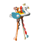 Jucarii, Copii si Bebe - Jucarii si jocuri - Jucarii bebelusi - Jucarii interactive bebelusi - Jucarie educationala de invatare timpurie pentru bebelusi, dezvoltare senzoriala, dentitie fara BPA, lebada, Edujucarii - Infinity.ro