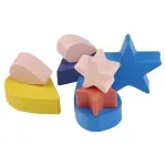 Jucarii, Copii si Bebe - Jucarii si jocuri - Jucarii & jocuri educative - Jucarii interactive - Jucarie educationala, lemn, Montessori, Balanta echilibru si sortare cu stelute, nori si curcubeu, 17 piese, 3 ani+ - Infinity.ro