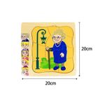 Jucarii, Copii si Bebe - Jucarii si jocuri - Jucarii & jocuri educative - Jocuri si jucarii educative - Puzzle cu 4 Straturi, Invatati Despre Varstele Omului in Mod Interactiv, 3 ani+, Bunica, Edujucarii - Infinity.ro