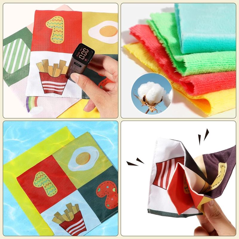 Jucarii, Copii si Bebe - Jucarii si jocuri - Jucarii bebelusi - Jucarii interactive bebelusi - Jucarie educativa si senzoriala, Cutie cu batiste, material textil, Montessori, Autobuz cu animale, EduJucarii, 3 luni+ - Infinity.ro