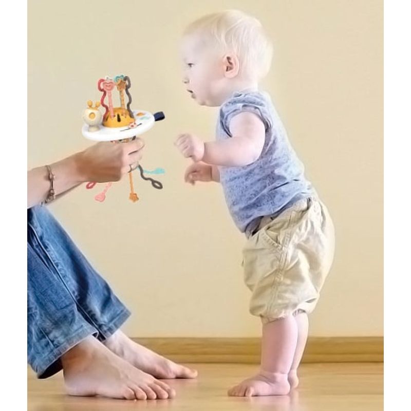 Jucarii, Copii si Bebe - Jucarii si jocuri - Jucarii bebelusi - Jucarii interactive bebelusi - Jucarie educationala invatare timpurie pentru bebelusi, dezvoltare senzoriala, dentitie fara BPA, caprioara, Edujucarii - Infinity.ro