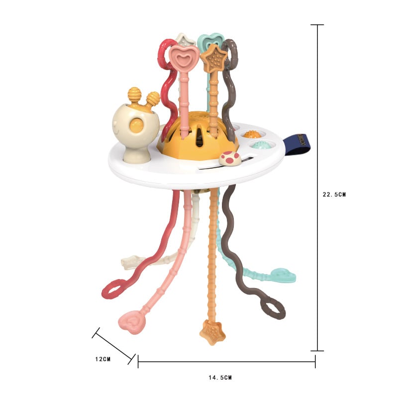 Jucarii, Copii si Bebe - Jucarii si jocuri - Jucarii bebelusi - Jucarii interactive bebelusi - Jucarie educationala invatare timpurie pentru bebelusi, dezvoltare senzoriala, dentitie fara BPA, caprioara, Edujucarii - Infinity.ro