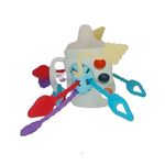 Jucarii, Copii si Bebe - Jucarii si jocuri - Jucarii bebelusi - Jucarii interactive bebelusi - Jucarie educationala invatare timpurie bebelusi, dezvoltare senzoriala, dentitie fara BPA, biberon albastru, Edujucarii - Infinity.ro