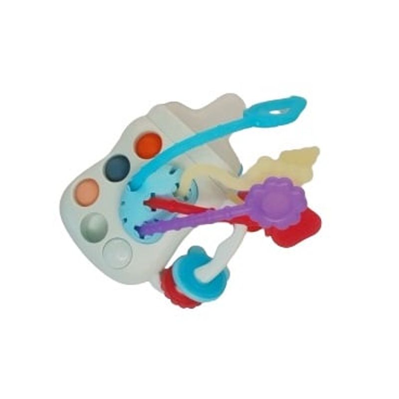 Jucarii, Copii si Bebe - Jucarii si jocuri - Jucarii bebelusi - Jucarii interactive bebelusi - Jucarie educationala invatare timpurie bebelusi, dezvoltare senzoriala, dentitie fara BPA, biberon albastru, Edujucarii - Infinity.ro