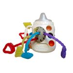 Jucarii, Copii si Bebe - Jucarii si jocuri - Jucarii bebelusi - Jucarii interactive bebelusi - Jucarie educationala invatare timpurie  bebelusi, dezvoltare senzoriala, dentitie fara BPA, biberon, alb, Edujucarii - Infinity.ro