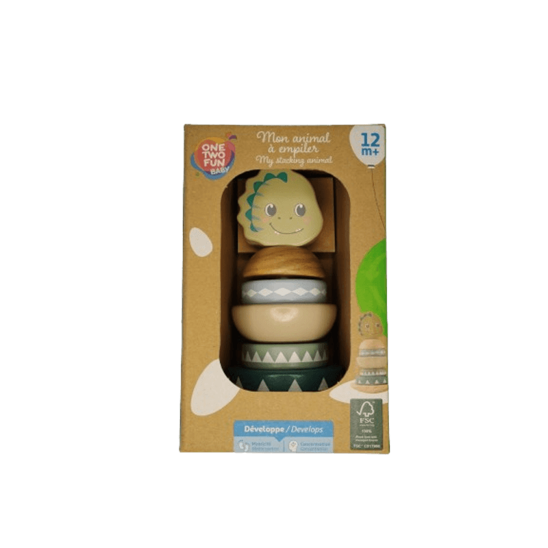 Jucarii, Copii si Bebe - Jucarii si jocuri - Jucarii & jocuri educative - Jucarii interactive - Set Educativ si Interactiv, Turn de Stivuit, Dragon, 6 Piese, + 12 Luni - Infinity.ro