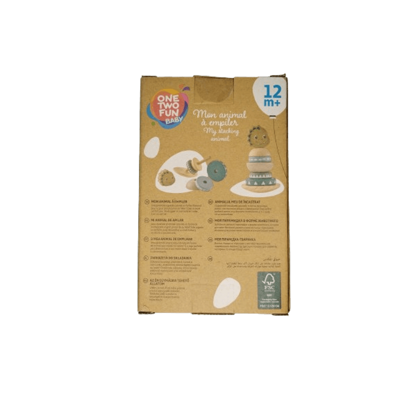 Jucarii, Copii si Bebe - Jucarii si jocuri - Jucarii & jocuri educative - Jucarii interactive - Set Educativ si Interactiv, Turn de Stivuit, Dragon, 6 Piese, + 12 Luni - Infinity.ro