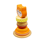 Jucarii, Copii si Bebe - Jucarii si jocuri - Jucarii & jocuri educative - Jucarii interactive - Set Educativ si Interactiv, Turn de Stivuit, Vulpe, 6 Piese, + 12 Luni - Infinity.ro