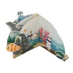 Carti si Birotica - Carti - Carti pentru copii - Carti pentru bebelusi - Carte senzoriala din panza pentru bebelusi, anti-rupere,  Marine Friend, 14 x 14 cm x 1,4 cm, +12 luni - Infinity.ro
