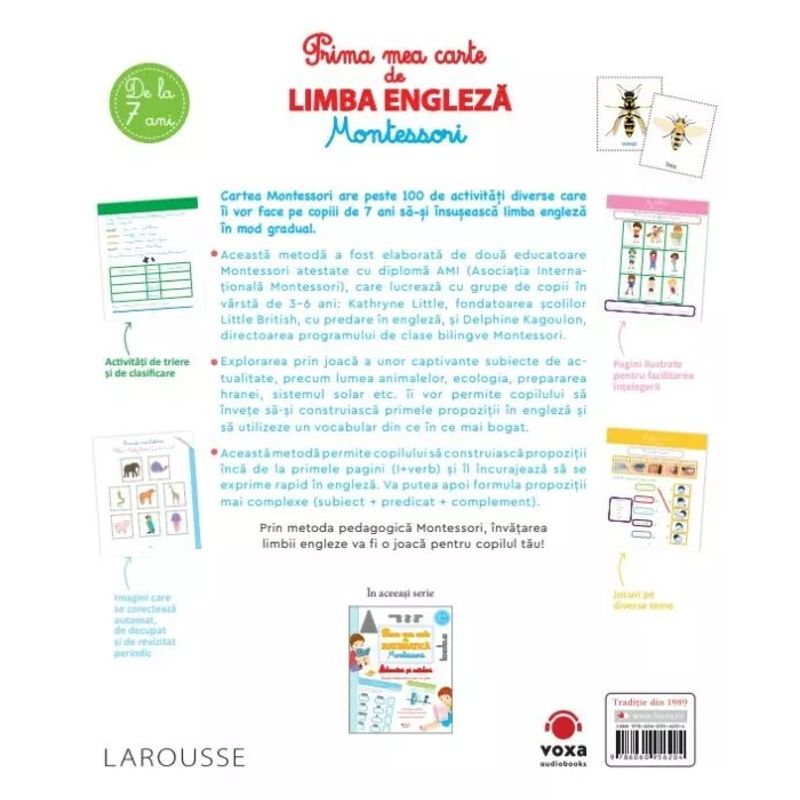 Carti si Birotica - Carti - Carti pentru copii - Activitati extracurriculare - Prima mea carte de limba engleza Montessori - Infinity.ro