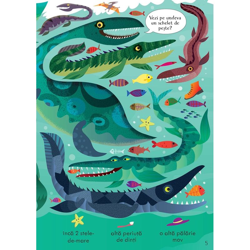 Carti si Birotica - Carti - Carti pentru copii - Activitati extracurriculare - Cauta si gaseste. Dinozaurii (Usborne) - Infinity.ro