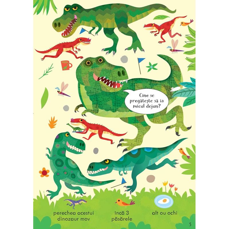 Carti si Birotica - Carti - Carti pentru copii - Activitati extracurriculare - Cauta si gaseste. Dinozaurii (Usborne) - Infinity.ro