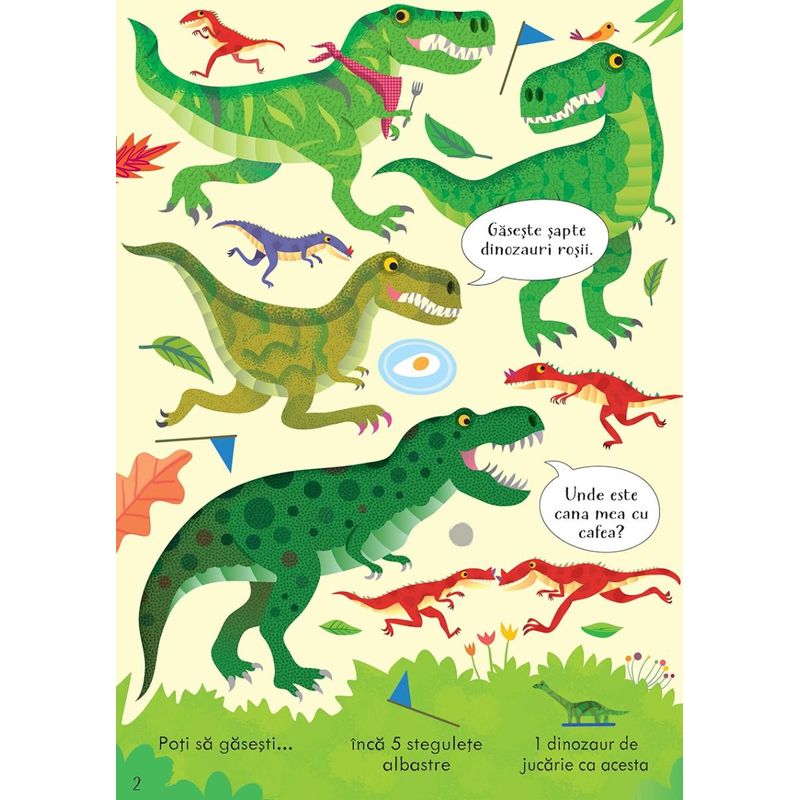 Carti si Birotica - Carti - Carti pentru copii - Activitati extracurriculare - Cauta si gaseste. Dinozaurii (Usborne) - Infinity.ro