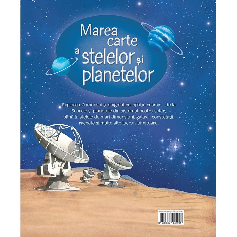 Carti si Birotica - Carti - Carti pentru copii - Activitati extracurriculare - Marea carte a stelelor si planetelor (Usborne) - Infinity.ro