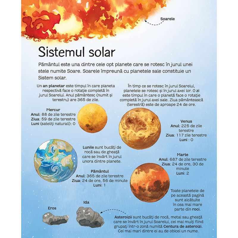 Carti si Birotica - Carti - Carti pentru copii - Activitati extracurriculare - Marea carte a stelelor si planetelor (Usborne) - Infinity.ro
