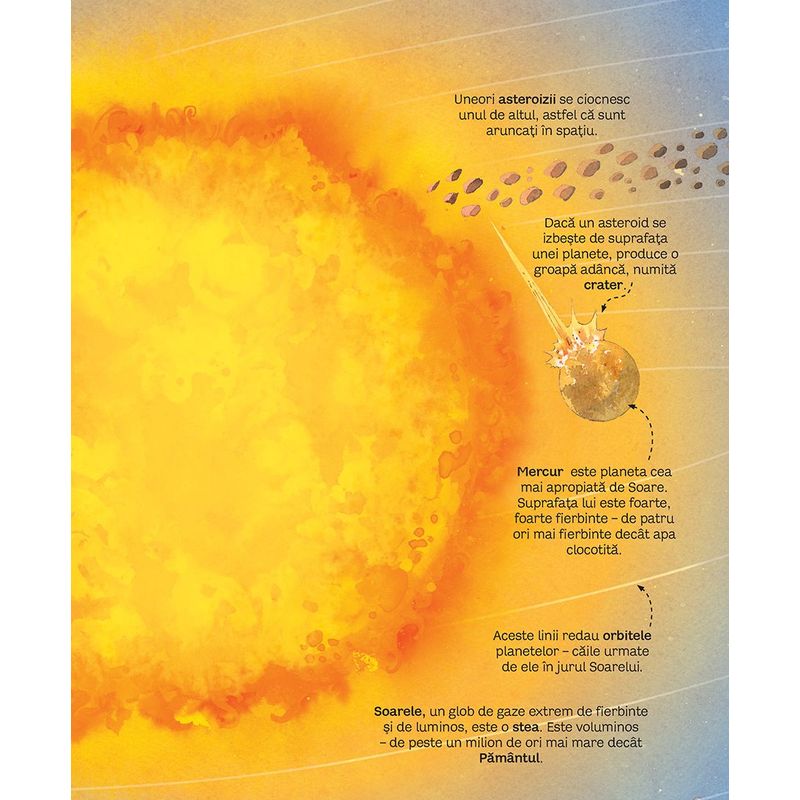 Carti si Birotica - Carti - Carti pentru copii - Activitati extracurriculare - Marea carte a stelelor si planetelor (Usborne) - Infinity.ro