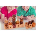Jucarii, Copii si Bebe - Jucarii si jocuri - Jucarii & jocuri educative - Jocuri si jucarii educative - Joc educativ, lemn, Numaratoare, Calcule, operatii matematice, Montessori, Abac lemn, Digital Pillar, 2 ani+, EduJucarii - Infinity.ro