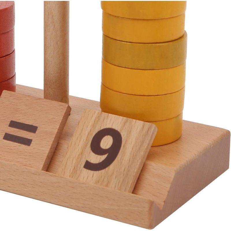 Jucarii, Copii si Bebe - Jucarii si jocuri - Jucarii & jocuri educative - Jocuri si jucarii educative - Joc educativ, lemn, Numaratoare, Calcule, operatii matematice, Montessori, Abac lemn, Digital Pillar, 2 ani+, EduJucarii - Infinity.ro