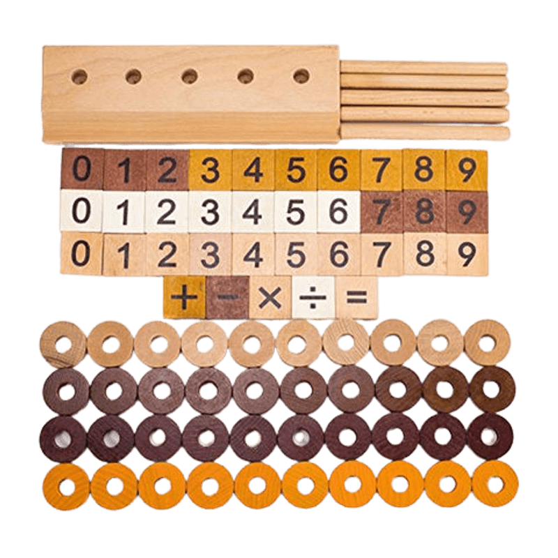 Jucarii, Copii si Bebe - Jucarii si jocuri - Jucarii & jocuri educative - Jocuri si jucarii educative - Joc educativ, lemn, Numaratoare, Calcule, operatii matematice, Montessori, Abac lemn, Digital Pillar, 2 ani+, EduJucarii - Infinity.ro