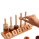 Jucarii, Copii si Bebe - Jucarii si jocuri - Jucarii & jocuri educative - Jocuri si jucarii educative - Joc educativ, lemn, Numaratoare, Calcule, operatii matematice, Montessori, Abac lemn, Digital Pillar, 2 ani+, EduJucarii - Infinity.ro