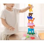 Jucarii, Copii si Bebe - Jucarii si jocuri - Jucarii & jocuri educative - Jocuri si jucarii educative - Joc educativ, Tetris animale, 10 figurine de lemn pentru stivuire, asamblare, Animal Creative JigSaw, 3 ani, EduJucarii - Infinity.ro