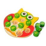 Jucarii, Copii si Bebe - Jucarii si jocuri - Jucarii & jocuri educative - Jucarii interactive - Jucarie din lemn, Bufnita, Asociere Cifre si Forme, EduJucarii, galben, 3 ani+ - Infinity.ro
