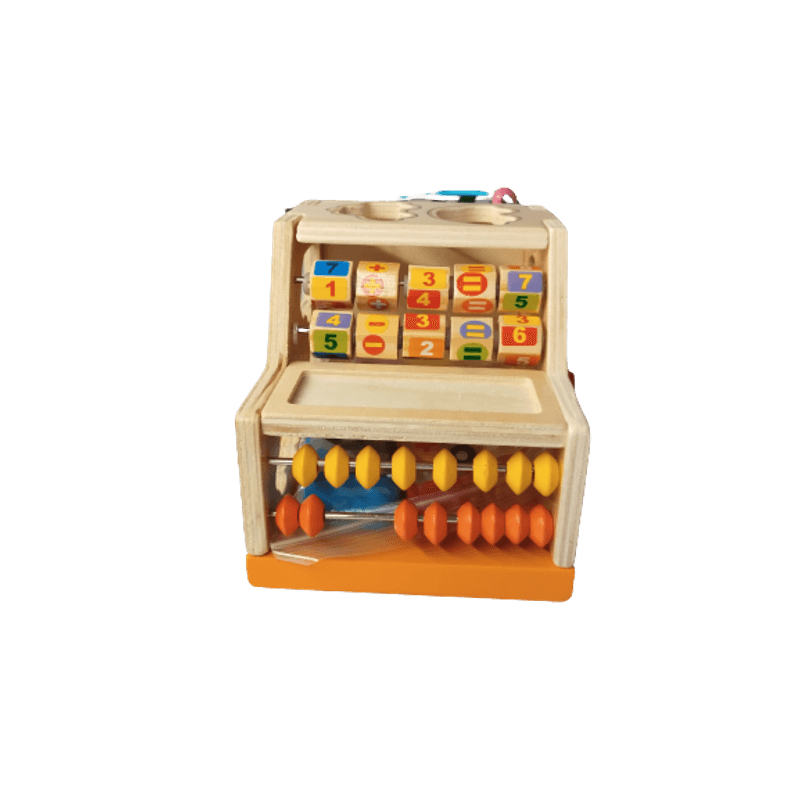 Jucarii, Copii si Bebe - Jucarii si jocuri - Jucarii & jocuri educative - Jucarii interactive - Centru de activitati 5 in 1, Camion din lemn, Montessori, 3 ani, multicolor, 3 ani+, Edujucarii - Infinity.ro