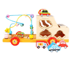 Jucarii, Copii si Bebe - Jucarii si jocuri - Jucarii & jocuri educative - Jucarii interactive - Centru de activitati 5 in 1, Camion din lemn, Montessori, 3 ani, multicolor, 3 ani+, Edujucarii - Infinity.ro