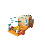 Jucarii, Copii si Bebe - Jucarii si jocuri - Jucarii & jocuri educative - Jucarii interactive - Centru de activitati 5 in 1, Camion din lemn, Montessori, 3 ani, multicolor, 3 ani+, Edujucarii - Infinity.ro