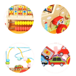 Jucarii, Copii si Bebe - Jucarii si jocuri - Jucarii & jocuri educative - Jucarii interactive - Centru de activitati 5 in 1, Camion din lemn, Montessori, 3 ani, multicolor, 3 ani+, Edujucarii - Infinity.ro