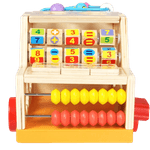 Jucarii, Copii si Bebe - Jucarii si jocuri - Jucarii & jocuri educative - Jucarii interactive - Centru de activitati 5 in 1, Camion din lemn, Montessori, 3 ani, multicolor, 3 ani+, Edujucarii - Infinity.ro