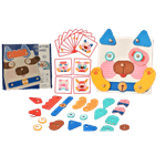 Jucarii, Copii si Bebe - Jucarii si jocuri - Jucarii & jocuri educative - Jucarii interactive - Joc de Asamblat din Lemn cu Fete de Animale pentru Copii Creativi, Creative Board, 3 ani+, EduJucarii - Infinity.ro