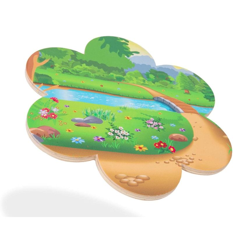 Jucarii, Copii si Bebe - Jucarii si jocuri - Figurine - Jucarie educativa Montessori pentru copii, set 14 figurine de lemn pentru stivuire, Animal Balance, 3 ani, EduJucarii - Infinity.ro