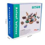 Jucarii, Copii si Bebe - Jucarii si jocuri - Figurine - Jucarie educativa Montessori pentru copii, set 14 figurine de lemn pentru stivuire, Animal Balance, 3 ani, EduJucarii - Infinity.ro