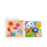 Jucarii, Copii si Bebe - Jucarii si jocuri - Jucarii & jocuri educative - Jucarii interactive - Joc educativ, Puzzle din lemn cu 18 piese inserabile, Graph Intelligence box, 3 ani+, Edujucarii - Infinity.ro