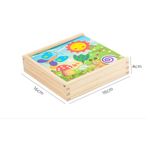 Jucarii, Copii si Bebe - Jucarii si jocuri - Jucarii & jocuri educative - Jucarii interactive - Joc educativ, Puzzle din lemn cu 18 piese inserabile, Graph Intelligence box, 3 ani+, Edujucarii - Infinity.ro